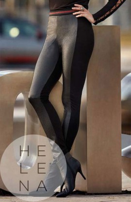 Janira Legging Cuir Strip Negro